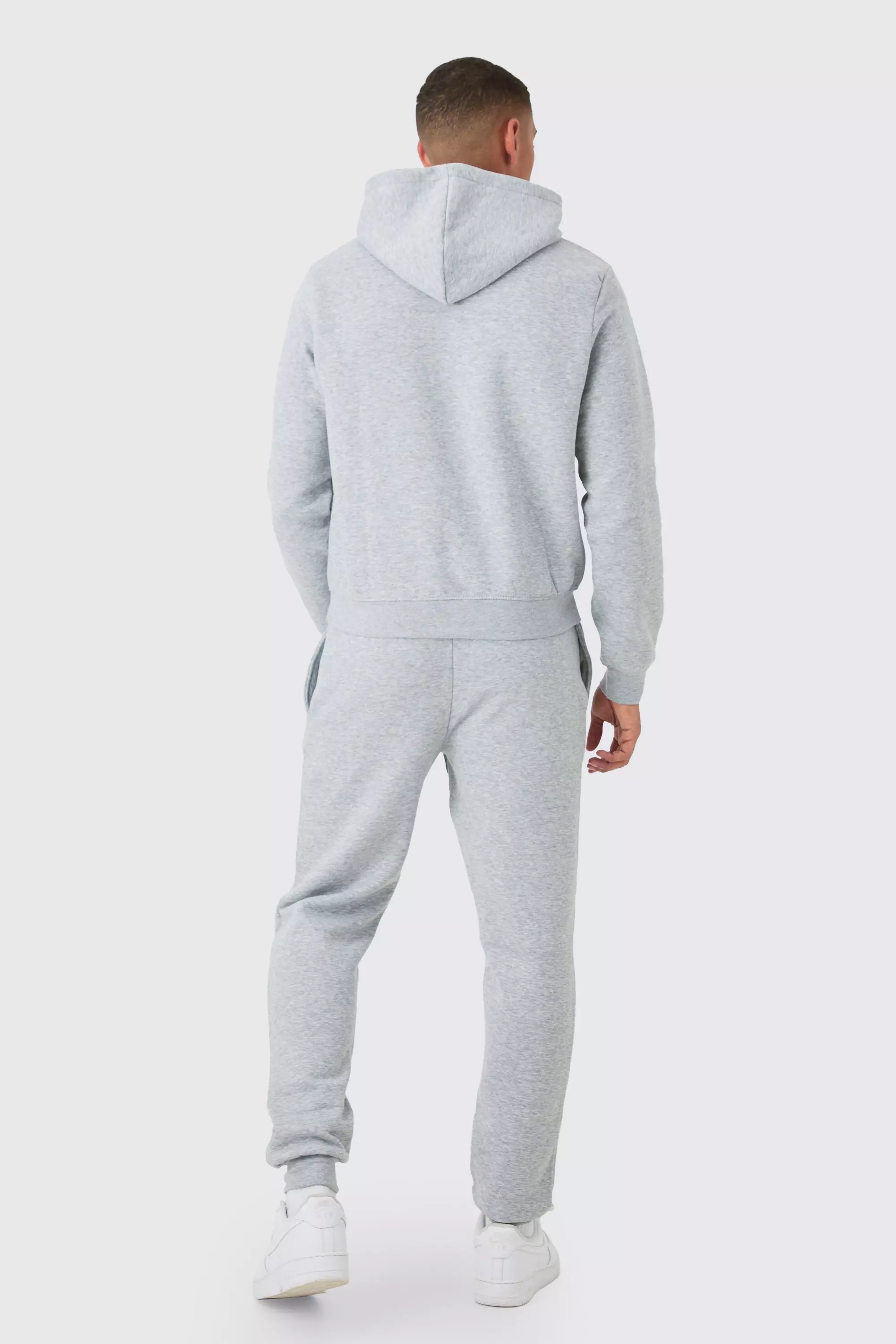 Man Signature Boxy Hooded Tracksuit | boohooMAN USA